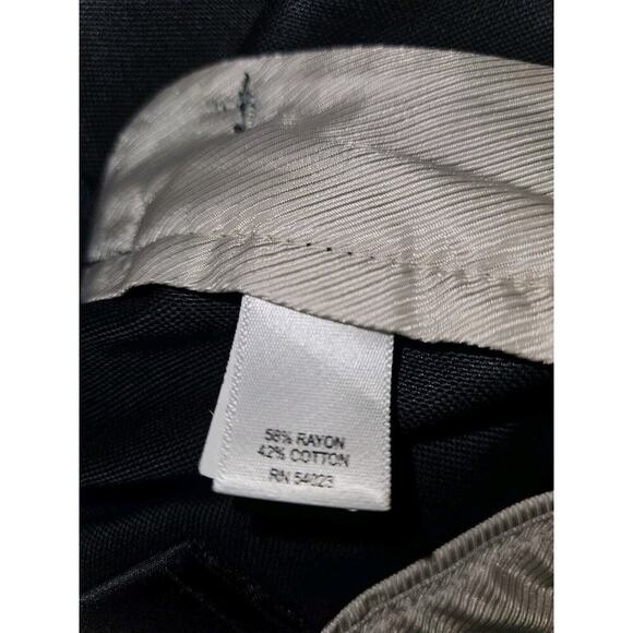 BANANA REPUBLIC Jackie Cropped Pants in True Navy Ankle Zip Size 10 EUC - Picture 6 of 11